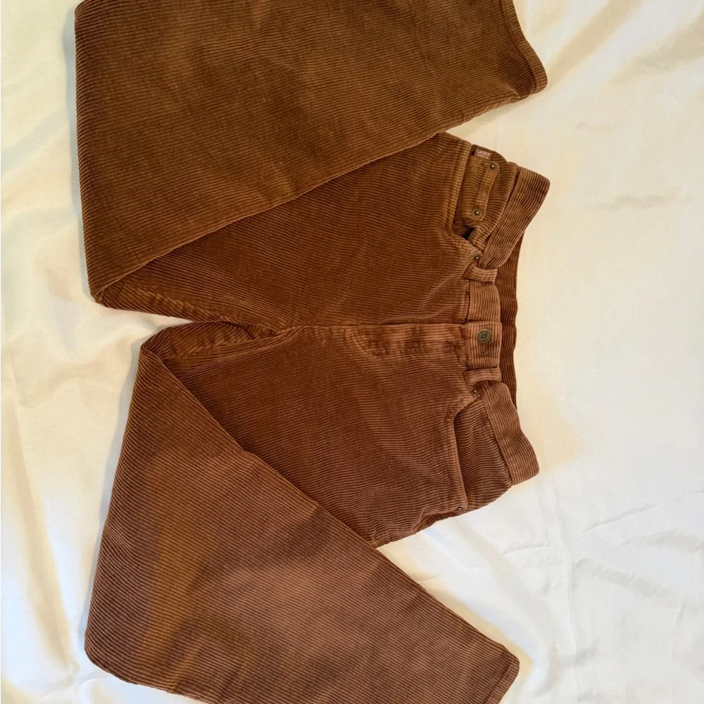 Vintage Lauren Ralph Lauren Women's Brown Corduroy Pants - Picture 10 of 16